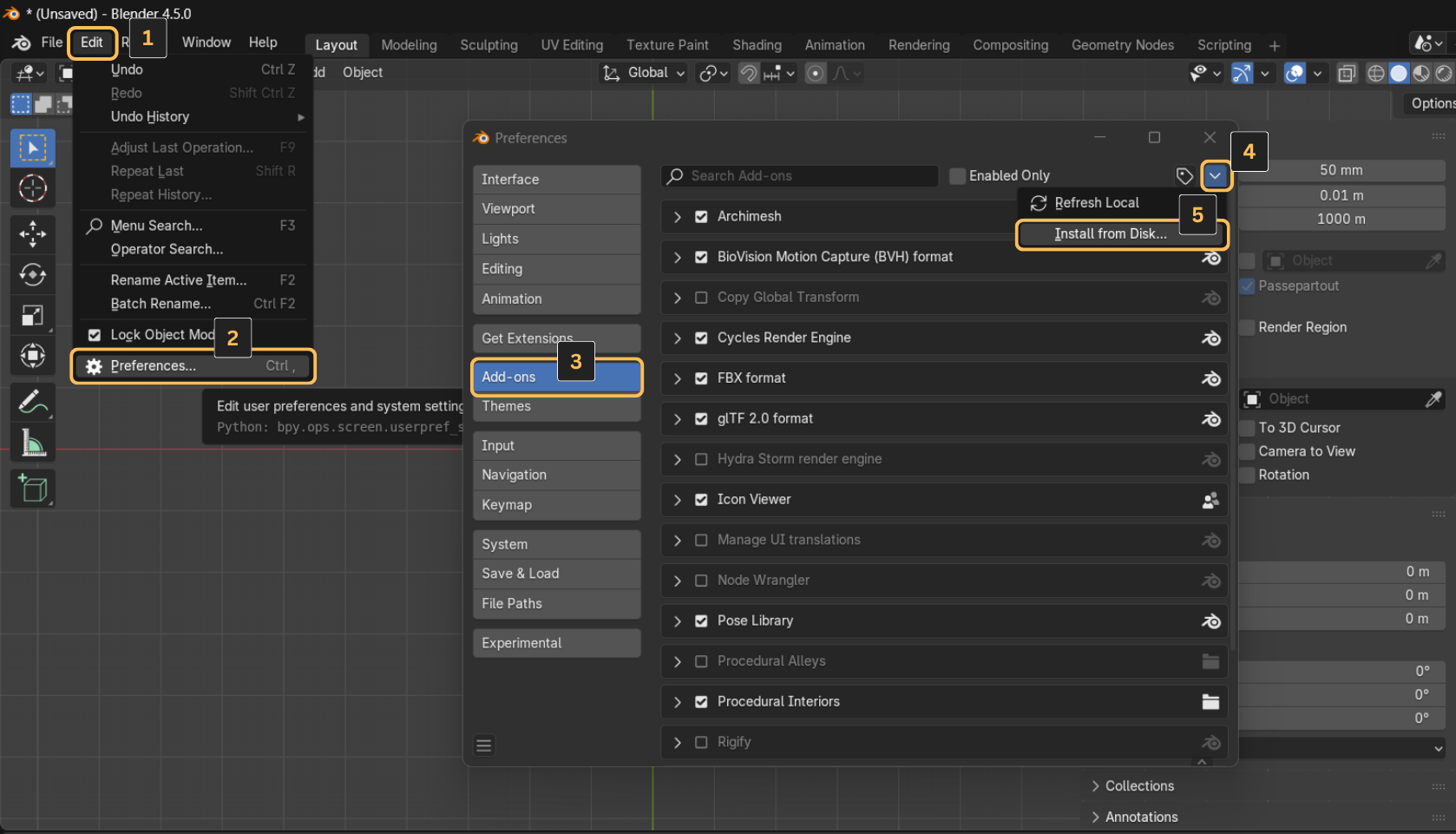 Addon Installation