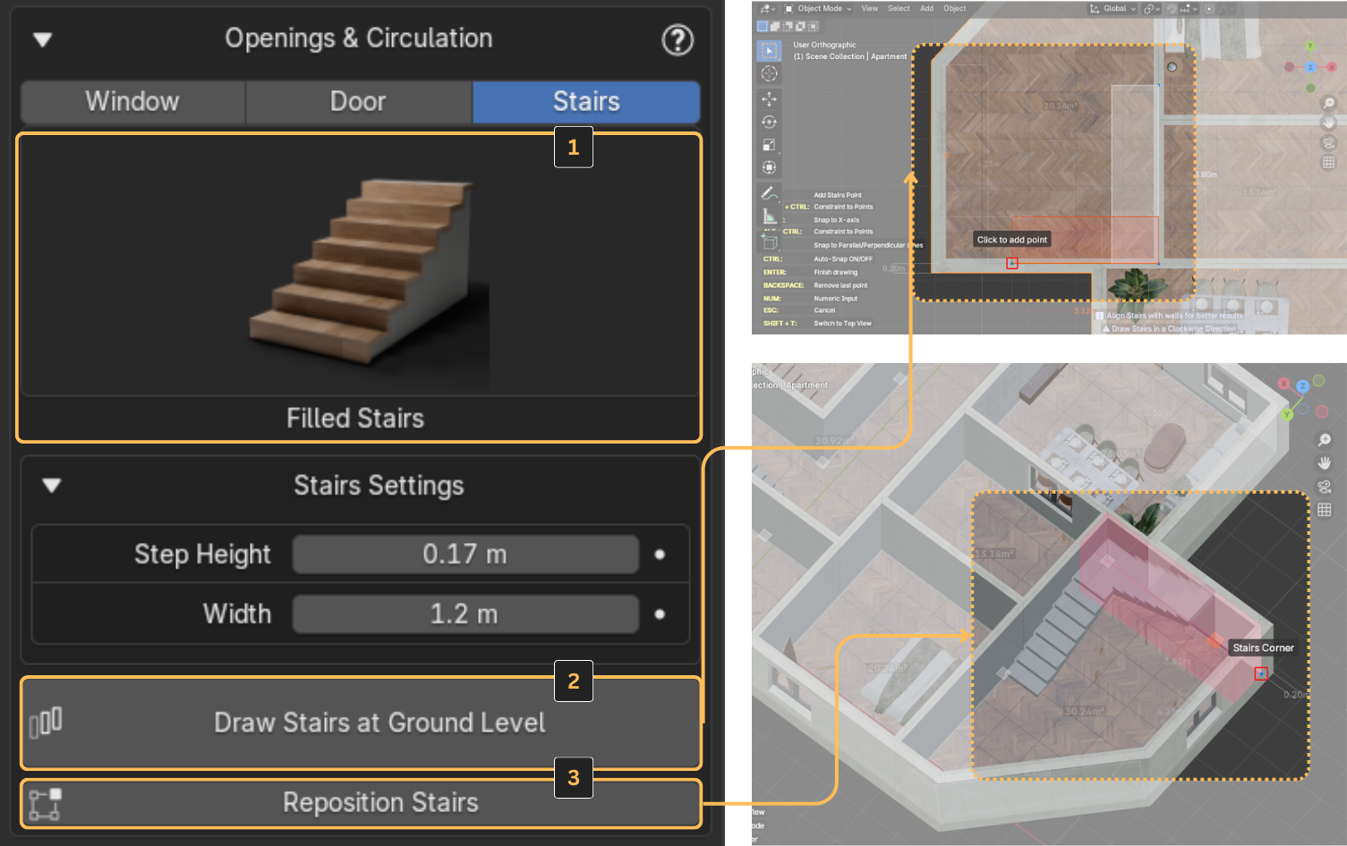 Stairs Tab
